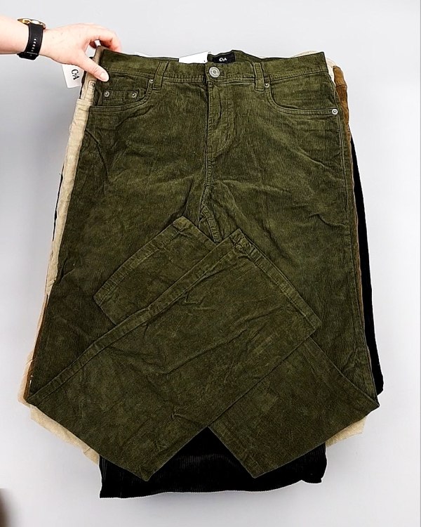 Фотография  355 - Брюки вельветовые м/ж C&A 025#10 кг, ЛОТ №8031 оптом в Сочи и Краснодарском крае