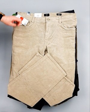 Фотография  950 - Брюки вельветовые м/ж C&A 025#10 кг, ЛОТ №7902 оптом в Сочи и Краснодарском крае