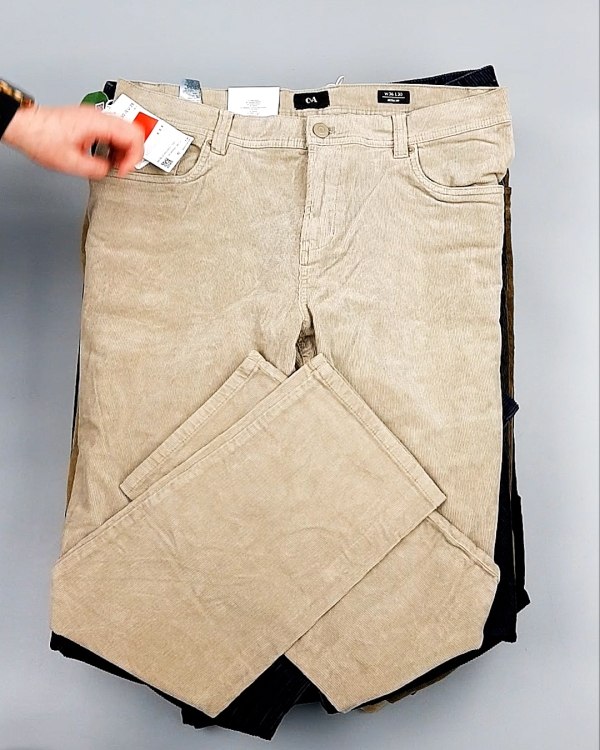 Фотография  335 - Брюки вельветовые м/ж C&A 025#10 кг, ЛОТ №7902 оптом в Сочи и Краснодарском крае