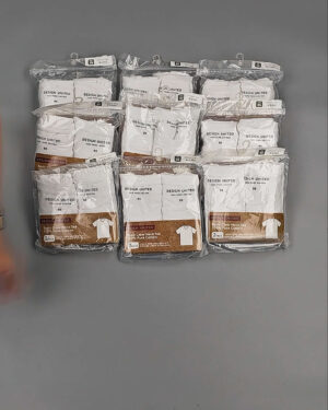 Фотография  590 - Футболка белая муж Корея 085#5 кг оптом в Сочи и Краснодарском крае