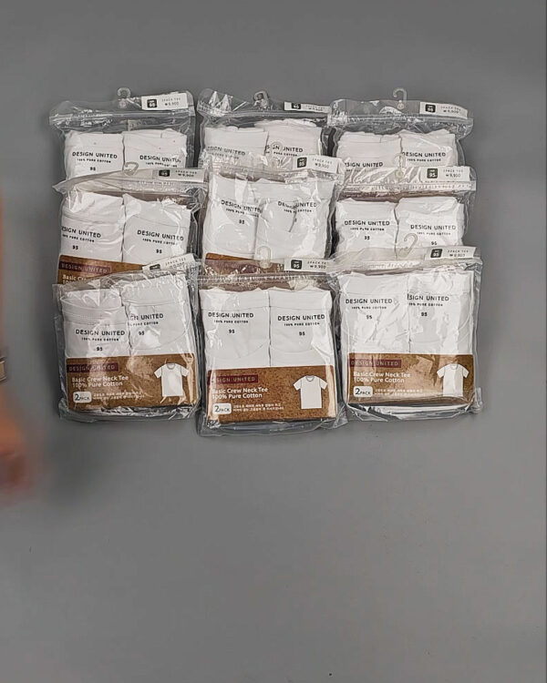 Фотография  208 - Футболка белая муж Корея 085#5 кг оптом в Сочи и Краснодарском крае