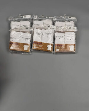 Фотография  787 - Футболка белая муж Корея 085#5 кг оптом в Сочи и Краснодарском крае