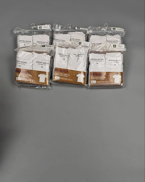 Фотография  552 - Футболка белая муж Корея 085#5 кг оптом в Сочи и Краснодарском крае